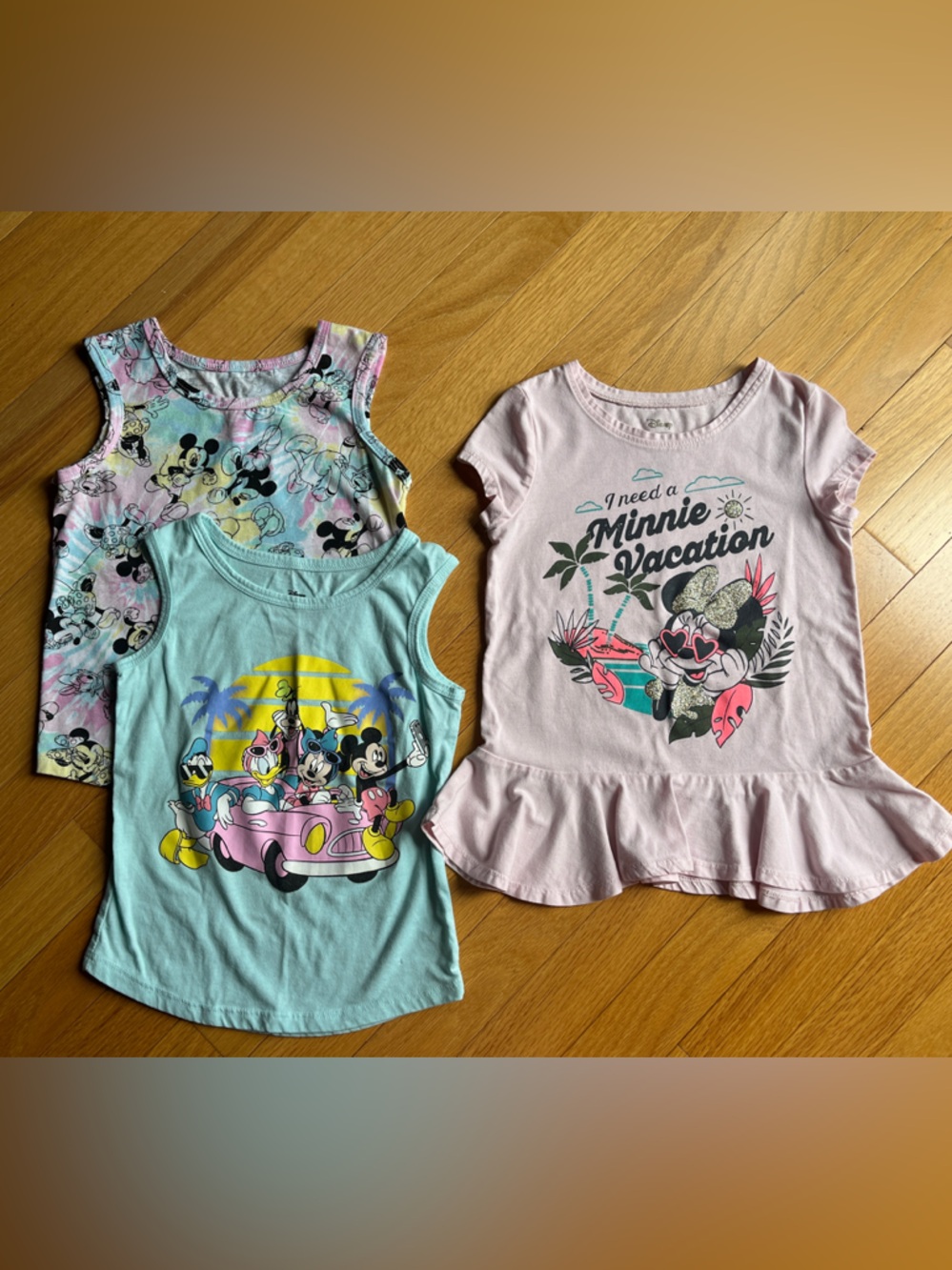 ⭐️3/$20 Disney Pink, Light Blue & Mint Minnie Graphic Tees - Short Sleeve